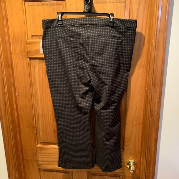 Time and Tru Stretch Ponte Pant Black Plaid size 18 NWT - Picture 3 of 7